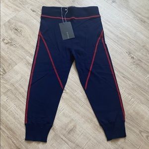 Sportmax navy cropped leggings